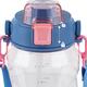 Пляшечка для води 1500 мл з трубочкою рожева Kite K24-1202-2, 68258