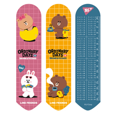 Закладка пластикова 2D Line Friends brown Yes, 708137