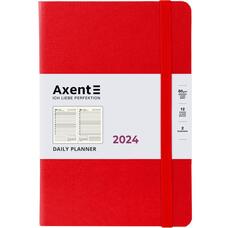 Щоденник датований 2024 рік Axent Partner Strong 145х210 мм червоний 8819-24-05-A, 65702