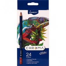 Олівці кольорові Marco Chroma 24 кольорів шестигранні картонна упаковка 8010-24CB, 931350