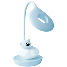 Настільна лампа LED з акумулятором блакитний Cloudy Bear Kite K24-493-2-3, 66367