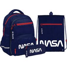 Рюкзак з наповненням пенал сумка для взуття Kite NASA SET_NS22-773S, 61952