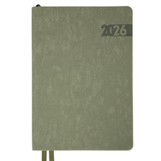 Щоденник А5 датований 2026  мякий хакі 368 стор Boss Leo Planner, 252635