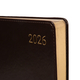 Щоденник А5 датований 2026  інтегральний темно-коричневий 368 стор Aldento Planner, 252673