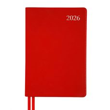 Щоденник А5 датований 2026  інтегральний червоний 368 стор Aldento Planner, 252671