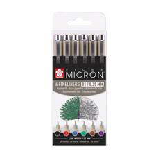 Набір лінерів Sakura PIGMA Micron Basic 0,25 мм 6 кольорів POXSDK016, 421748