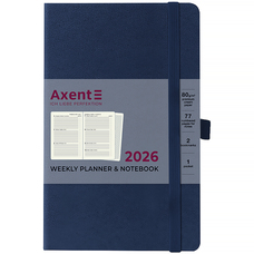 Щотижневик датований 2026 рік Axent Partner Strong 125х195 мм синій 8505-26-02-A, 72706
