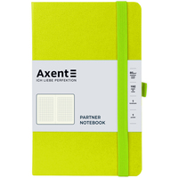 Книга записна А5 клітинка 96 аркушів лимонна Partner Axent 8201-60-A, 65697