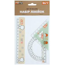 Набір лінійок 15 см 3 предмети Miffy Yеs, 370726