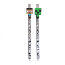 Ручка гелева пиши-стирай 0,5 мм синя Minecraft Yes, 420482