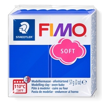 Полімерна глина Fimo Soft синя яскрава 57 грам Staedtler, 802033