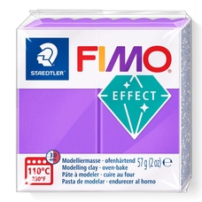 Полімерна глина Fimo Effect фіолетова напівпрозора 57 грам Staedtler, 8020604