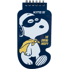 Блокнот на спіралі 50 аркушів нелінований Kite Snoopy SN22-465, 62655