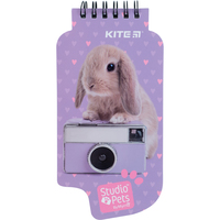 Блокнот на спіралі 50 аркушів нелінований Kite Studio Pets SP22-465, 62659