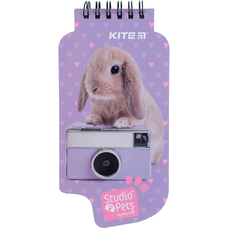 Блокнот на спіралі 50 аркушів нелінований Kite Studio Pets SP22-465, 62659