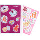 Блокнот А6+ 80 аркушів клітинка силіконова обкладинка Kite Pink cats K22-462-1, 62283