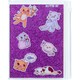 Блокнот А6+ 80 аркушів клітинка силіконова обкладинка Kite Purple cats K22-462-2, 62284