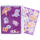 Блокнот А6+ 80 аркушів клітинка силіконова обкладинка Kite Purple cats K22-462-2, 62284