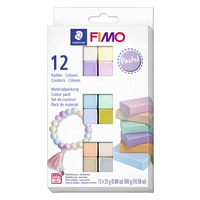 Набір полімерної глини Fimo Soft Pastel Colours 12 кольорів по 25 грам Staedtler, 8023123