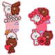 Закладки магнітні 2 штуки Line Friends Sweet heart YES, 708107