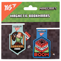 Закладки магнітні 2 штуки Minecraft Steve YES, 708103