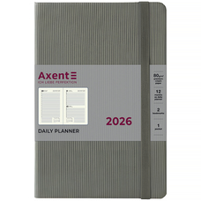 Щоденник датований 2026 рік Axent Partner Lines 145х210 мм сірий 8815-26-03-A, 72793