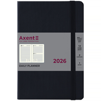 Щоденник датований 2026 рік Axent Partner Lines 145х210 мм чорний 8815-26-01-A, 72791