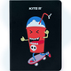 Блокнот В6 96 аркушів клітинка Black skate Kite K22-464-4, 62290 