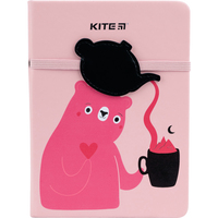 Блокнот В6 96 аркушів клітинка Pink Bear Kite K22-464-1, 62287