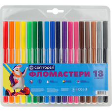 Фломастери 18 кольорів Centropen 7790/18, 01513