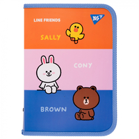 Папка для зошитів В5 на блискавці Line Friends Yes, 492155