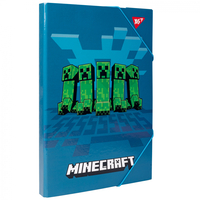 Папка для праці А4 на гумці картон Minecraft Yes, 500235