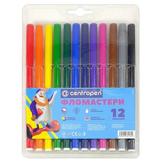Фломастери 12 кольорів Centropen 7790/12, 01459