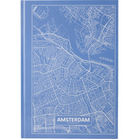 Книга записна А4 Axent Maps Amsterdam 96 аркушів клітинка тверда обкладинка 8422-507-А, 43052