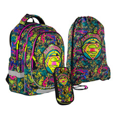 Рюкзак з наповненням пенал сумка для взуття Kite DC comics SET_DC21-700М-2,  48374