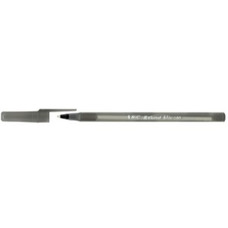Ручка кулькова 1,0 мм чорна Bic Round Stic, 466312
