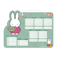 Розклад занять 30х40 см ламінований картон Miffy Yes, 470534