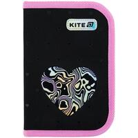 Пенал з наповненням 1 відділення 2 відвороти Kite Love is K25-622H-3, 70078