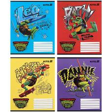 Зошит шкільний 12 аркушів коса лінія Kite Ninja Turtles NT25-235, 71741