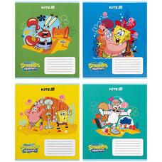 Зошит шкільний 12 аркушів коса лінія Kite SpongeBob SquarePants SB25-235, 71743