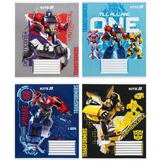Зошит шкільний 12 аркушів коса лінія Kite Transformers TF25-235, 71738