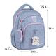 Рюкзак з наповненням пенал сумка для взуття Kite College Line Girl SETK25-763M-1, 70574