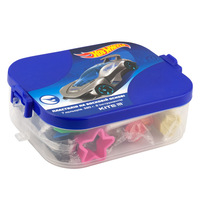 Пластилін восковий Kite Hot Wheels 7 кольорів 8 інструментів пластиковий бокс HW19-080, 40591