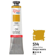 Фарба олійна вохра жовта 45 мл Rosa Studio, 327514