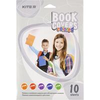 Плівка самоклеюча для книг 38х27 см 10 штук асорті кольорів Kite K20-309, 45862