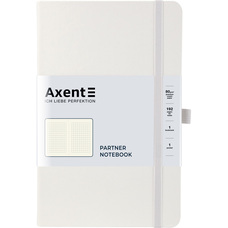 Книга записна А5 125х195 мм клітинка 96 аркушів біла Partner Axent 8201-21-A, 39764