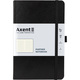 Книга записна А5 125х195 мм клітинка 96 аркушів чорна Partner Axent 8201-01-A, 21502