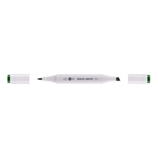 Скетч маркер двосторонній зелений темний Santi SM-45, 390586