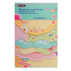 Заготовки для листівок Flower, 10.2*15,3 см, Zibi, ZB.18217-AF, 907127