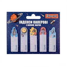 Закладка стікер 5x20 см 100 шт 1Вересня Space, 170261